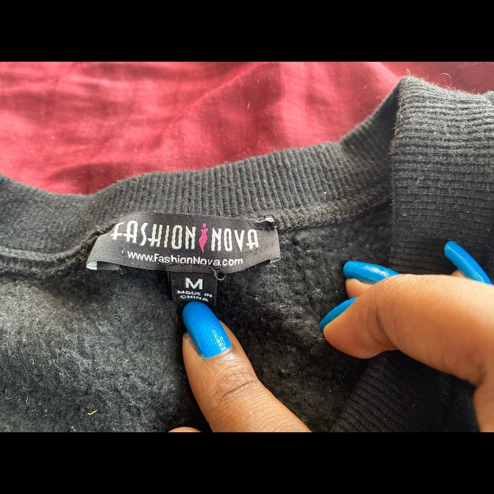 Black Ribbon Sweatshirt - Picture 2 of 2
